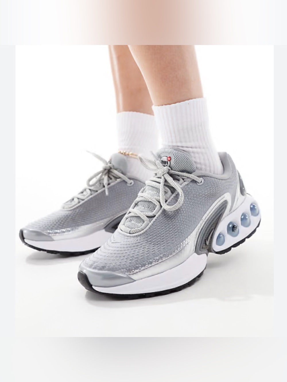 NWOB Nike Air Max DN sneakers in silver bullet. Size 8.5. MSRP $170